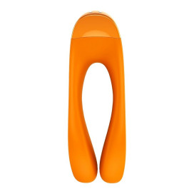 SATISFYER CANDY CANE FINGER VIBRATOR ORANGE