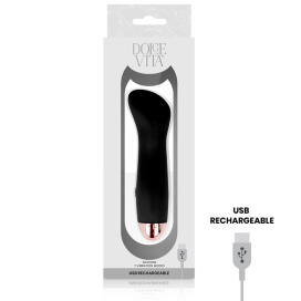 DOLCE VITA VIBRATEUR RECHARGEABLE ONE NOIR 7 VITESSES