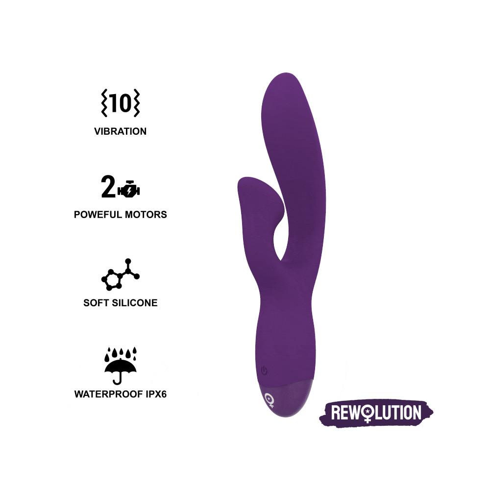 REWOLUTION REWOFUN VIBRATEUR FLEXIBLE AVEC LAPIN