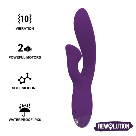 REWOLUTION REWOFUN VIBRATEUR FLEXIBLE AVEC LAPIN