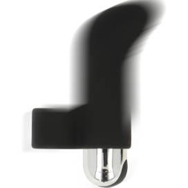 OHMAMA POINTE TEXTURÉE RECHARGEABLE DOIGT STIMULANT 8 CM - NOIR