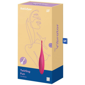 VIBRATEUR TWIRLING FUN TIP SATISFYER - ROSE