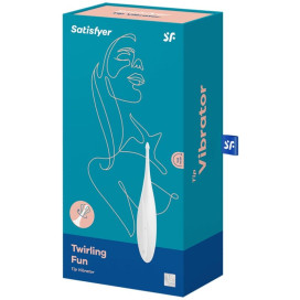 VIBRATEUR SATISFYER TWIRLING FUN TIP - BLANC