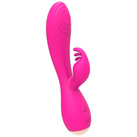 NALONE MAGIC STICK LAPIN VIBRATEUR TRIPLE TÊTES DE STIMULATION - ROSE