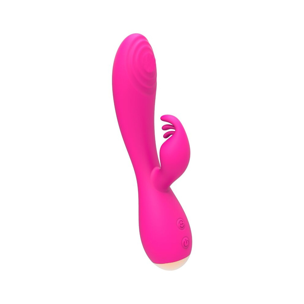 NALONE MAGIC STICK LAPIN VIBRATEUR TRIPLE TÊTES DE STIMULATION - ROSE