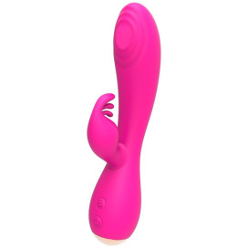 NALONE MAGIC STICK LAPIN VIBRATEUR TRIPLE TÊTES DE STIMULATION - ROSE