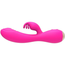 NALONE MAGIC STICK LAPIN VIBRATEUR TRIPLE TÊTES DE STIMULATION - ROSE