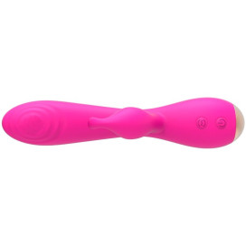 NALONE MAGIC STICK LAPIN VIBRATEUR TRIPLE TÊTES DE STIMULATION - ROSE