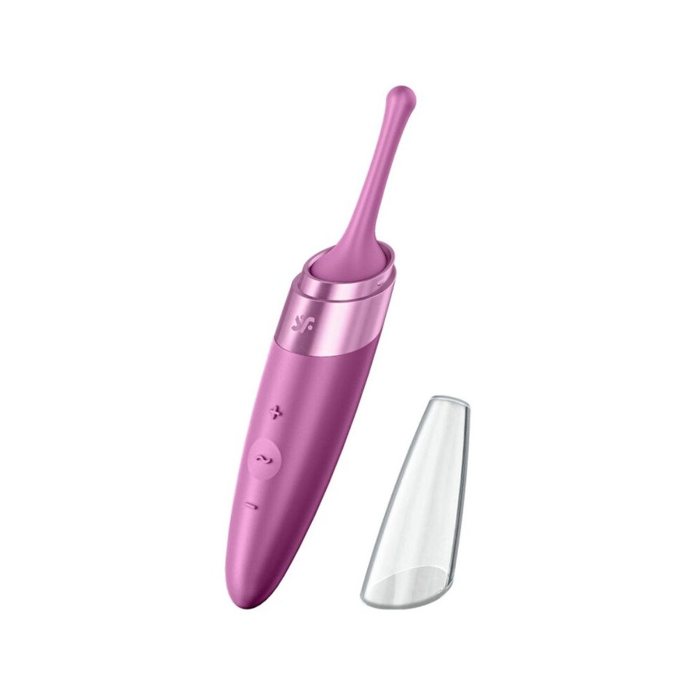 SATISFYER TWIRLING JOY CLIT TIP STIMULANT - FUCHSIA