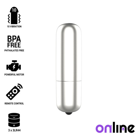 MINI BULLET VIBE EN LIGNE - ARGENT