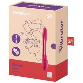 MULTI VIBRATEUR SATISFYER ELASTIC JOY - ROUGE