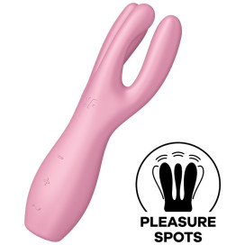 VIBRATEUR SATISFYER THREESOME 3 - ROSE