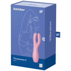 VIBRATEUR SATISFYER THREESOME 3 - ROSE