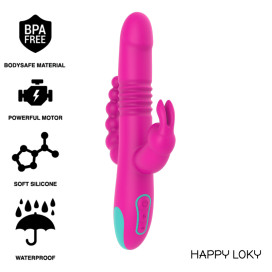 HAPPY LOKY DONALD TRIPLE STIMULATION : ANAL, G-SPOT  CLITORAL WATCHME TECHNOLOGIE SANS FIL COMPATIBLE