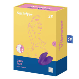 VIBRATEUR À DOIGTS SATISFYER LOVE RIOT - ROSE