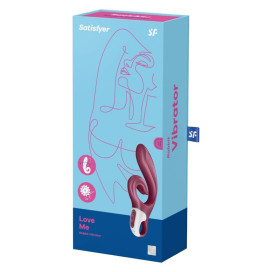 SATISFYER LOVE ME RABBIT VIBRATION - BLUE