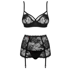 OBSESSIF - SET DE TROIS PIÈCES PEONESIA L / XL