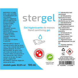 STERGEL HIDROALCOHOLICO DÉSINFECTANT COVID-19 100ML