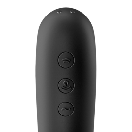 SATISFYER DUAL KISS STIMULATEUR DE CLIT - NOIR