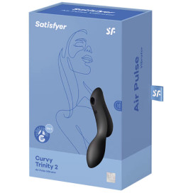 STIMULATEUR ET VIBRATEUR SATISFYER CURVY TRINITY 2 - NOIR