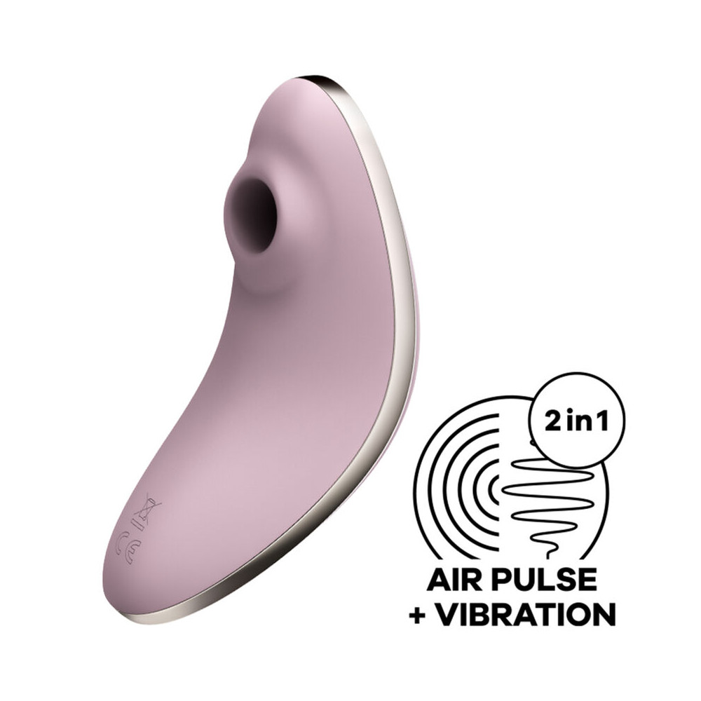 SATISFYER VULVA LOVER 1 STIMULATEUR D''AIR ET VIBRATEUR - BLEU