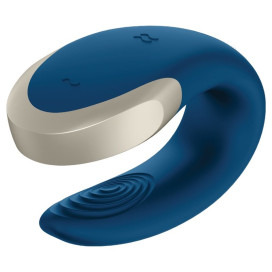 Vibromasseur SATISFYER DOUBLE LOVE LUXURY PARTNER - BLEU