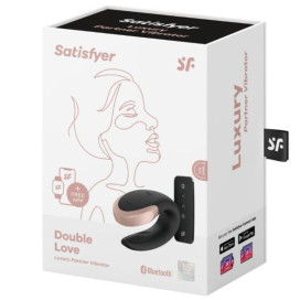 VIBRATEUR SATISFYER DOUBLE LOVE LUXURY PARTNER - NOIR