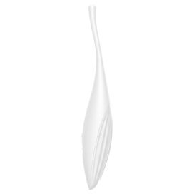 SATISFYER TWIRLING JOY CLIT TIP STIMULANT - BLANC