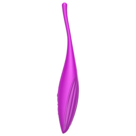 SATISFYER TWIRLING JOY CLIT TIP STIMULANT - FUCHSIA