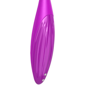 SATISFYER TWIRLING JOY CLIT TIP STIMULANT - FUCHSIA