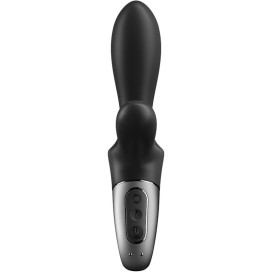 SATISFYER HEAT CLIMAX + ANAL VIBRATOR APP - BLACK