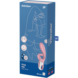 SATISFYER HUG ME RABBIT VIBRATOR APP - PINK