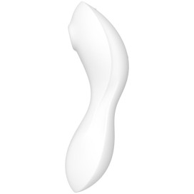 SATISFYER CURVY TRINITY 5 AIR PULSE STIMULATOR VIBRATOR APP - BLUE