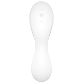 SATISFYER CURVY TRINITY 5 AIR PULSE STIMULATOR VIBRATOR APP - BLUE