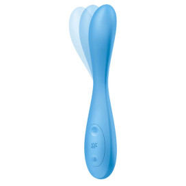 SATISFYER G-SPOT FLEX 4+ MULTI VIBRATOR APP - BLUE