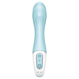 SATISFYER AIR PUMP VIBRATOR 5+ INFLATABLE G-SPOT VIBRATOR APP - BLUE