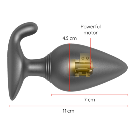 ONINDER VIBRATING ANAL PLUG BLACK - FREE APP