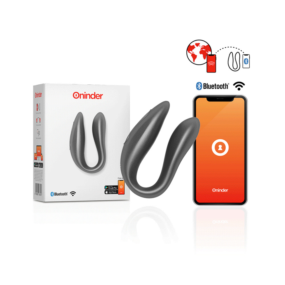 ONINDER G-SPOT  CLITORAL STIMULATOR BLACK - FREE APP