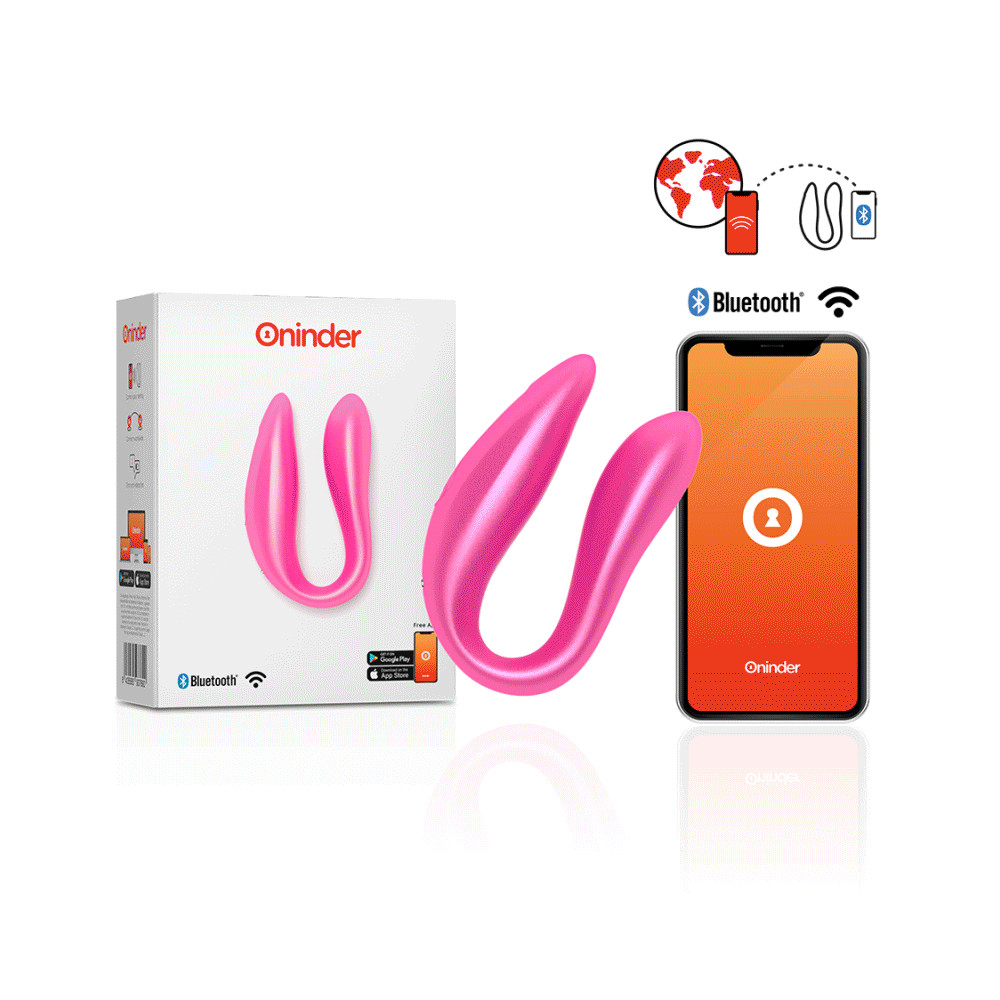 ONINDER G-SPOT  CLITORAL STIMULATOR PINK - FREE APP