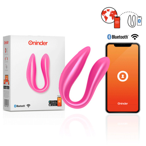 ONINDER G-SPOT  CLITORAL STIMULATOR PINK - FREE APP