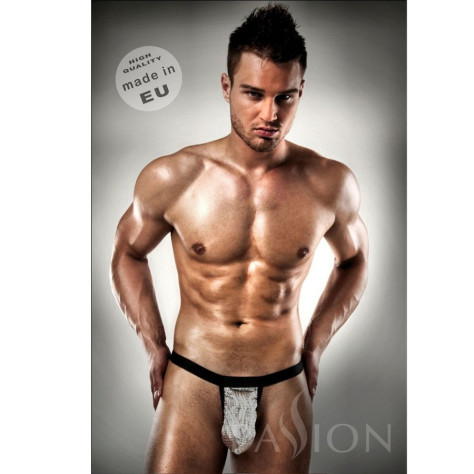 TONG METAL BLANC PAR PASSION MEN LINGERIE KOMPLET S / M