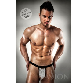 TONG METAL BLANC PAR PASSION MEN LINGERIE KOMPLET L / XL