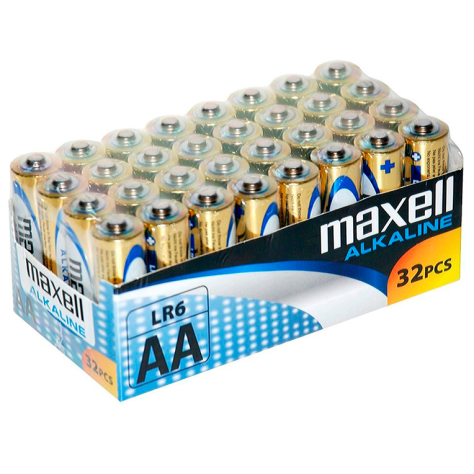 MAXELL ALCALINA AA LR6 PACK*32 UDS