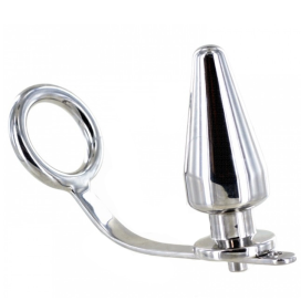 ANNEAU DE COCK METALHARD AVEC BOUCHON ANAL 80 X 55 MM