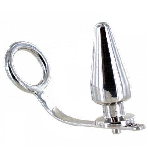 ANNEAU DE COCK METALHARD AVEC BOUCHON ANAL 80 X 55 MM