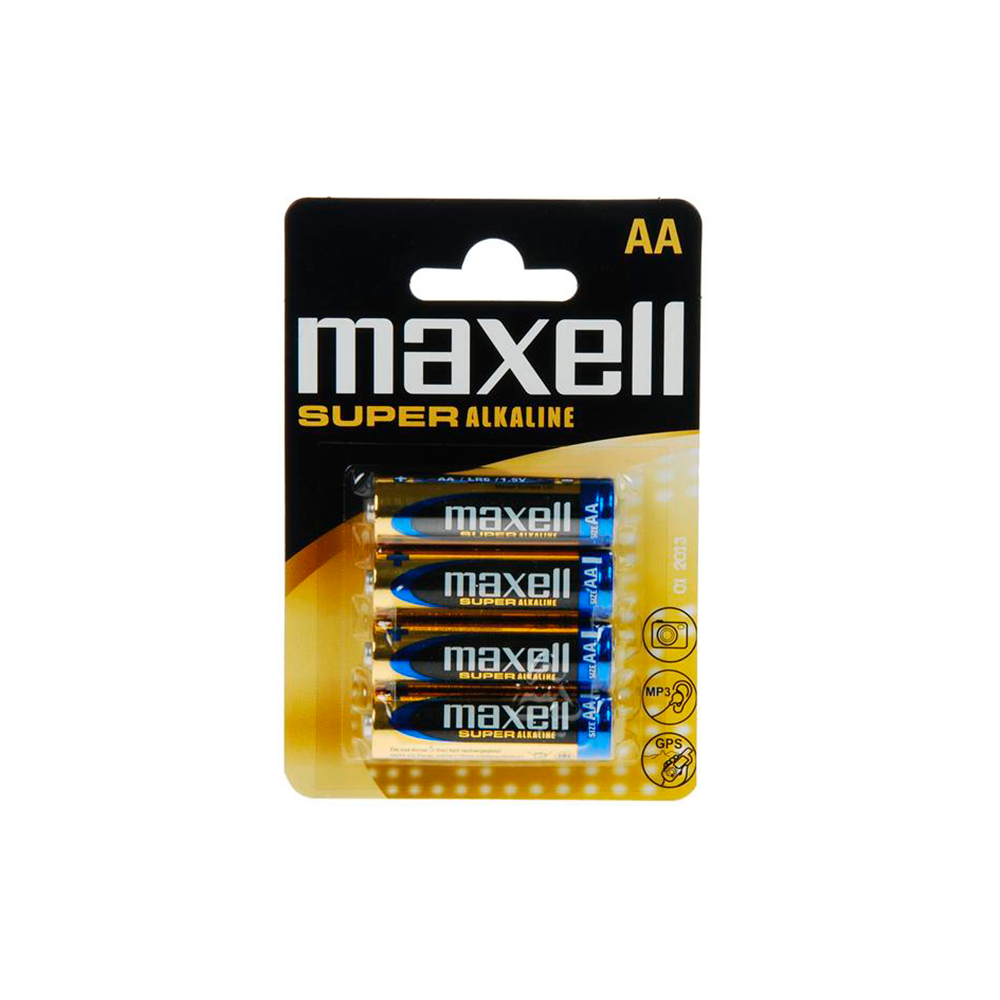 MAXELL SUPER ALKALINE AA LR6 4UDS