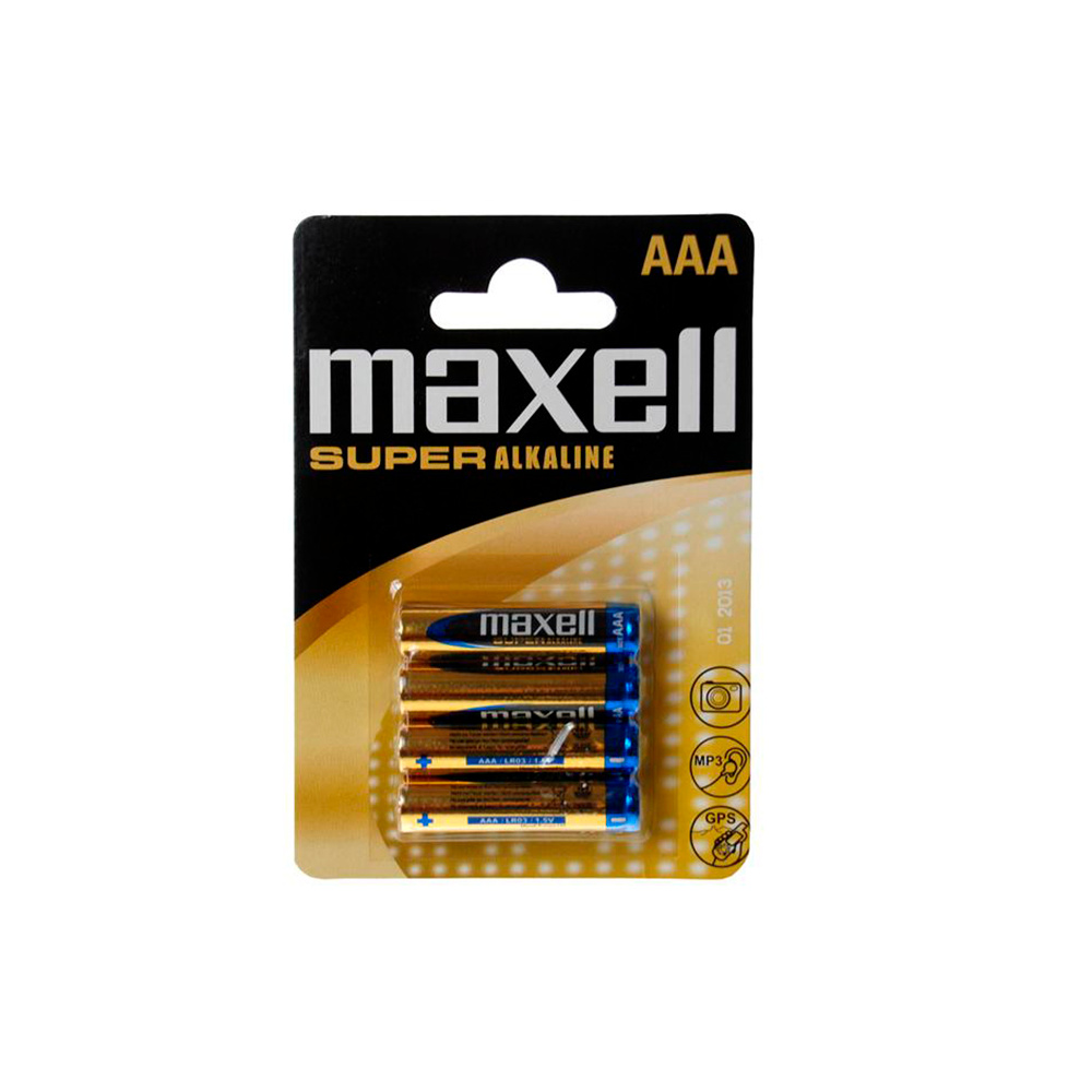 MAXELL  SUPER ALKALINE AAA LR03 4UDS