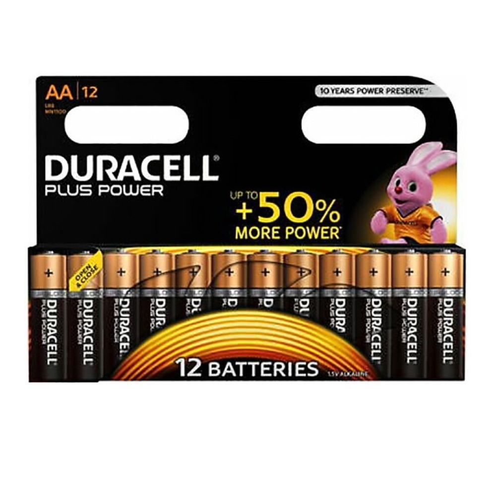 DURACELL PLUS POWER BATTERY AA LR6 12UNITS