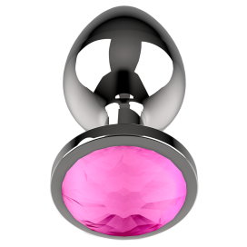 COQUETTE CHIC DESIRE PLUG ANAL METAL COULEUR ROSE TAILLE M 3.5 X 8CM