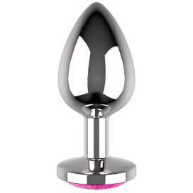 COQUETTE CHIC DESIRE PLUG ANAL METAL COULEUR ROSE TAILLE L 4 X 9CM